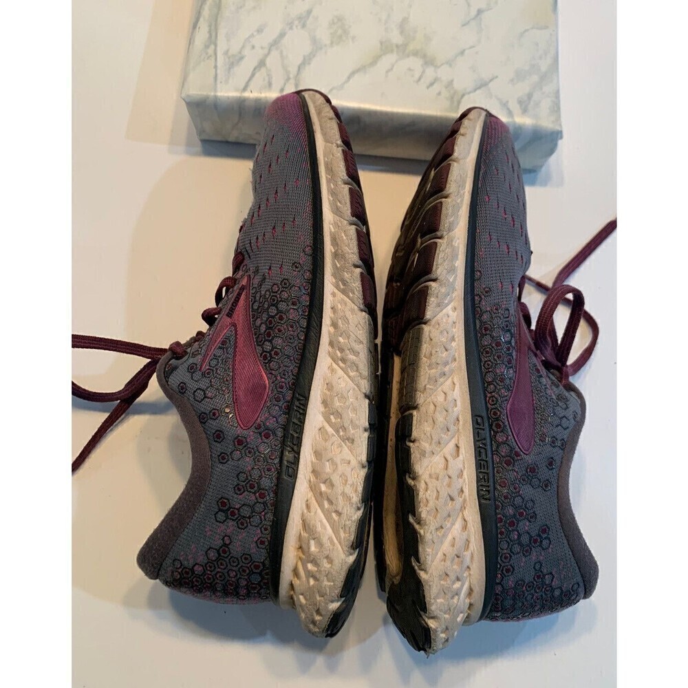 Brooks Glycerin 17 Gray Purple Ax Size 8.5 Womens 1202831B081 Running Shoe - Picture 5 of 13